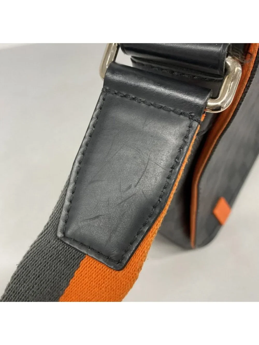 Louis Vuitton Shoulder Bag Damier Graphite District PM NM Black Orange